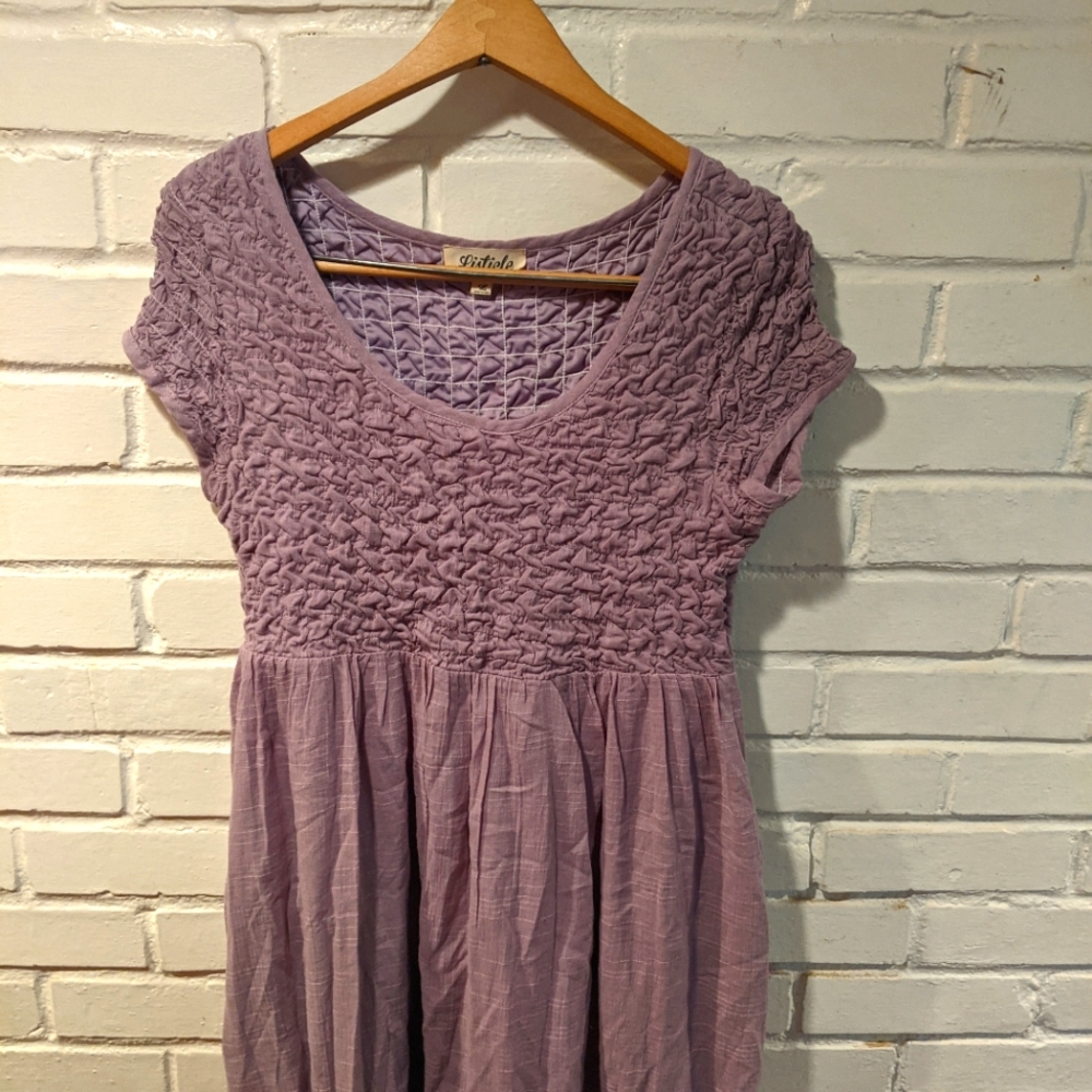 Listicle purple midi dress size large